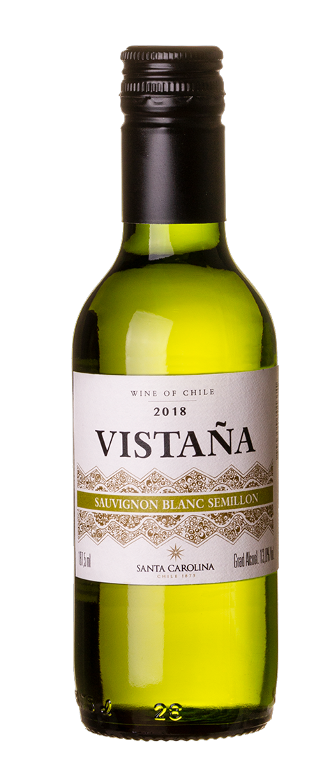 Vinho Branco Chileno Santa Carolina Vistaña Sauvignon Blanc Semillón 187ml