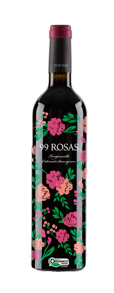 Vinho Tinto Espanhol Domínio de Punctum 99 Rosas Tempranillo Cabernet Edição Especial 750ml