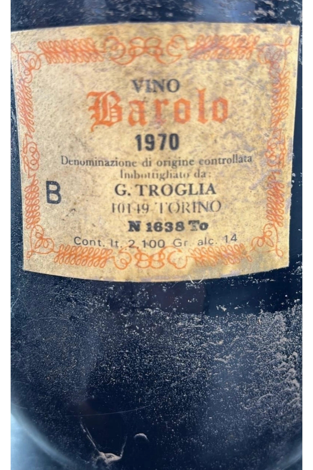 Barolo G.Troglia Cappellano 1970 (Vol. 2.100 Ml.)