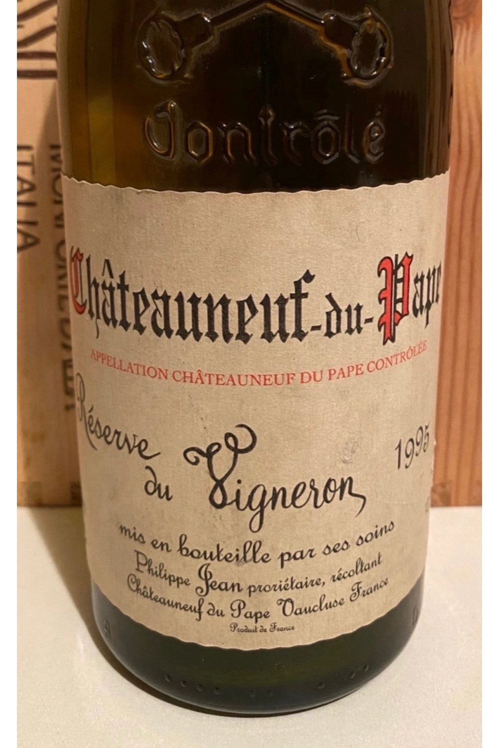 Phelippe Jean Chateauneauf-Du-Pape Branco Reserve Du Vigneron 1995