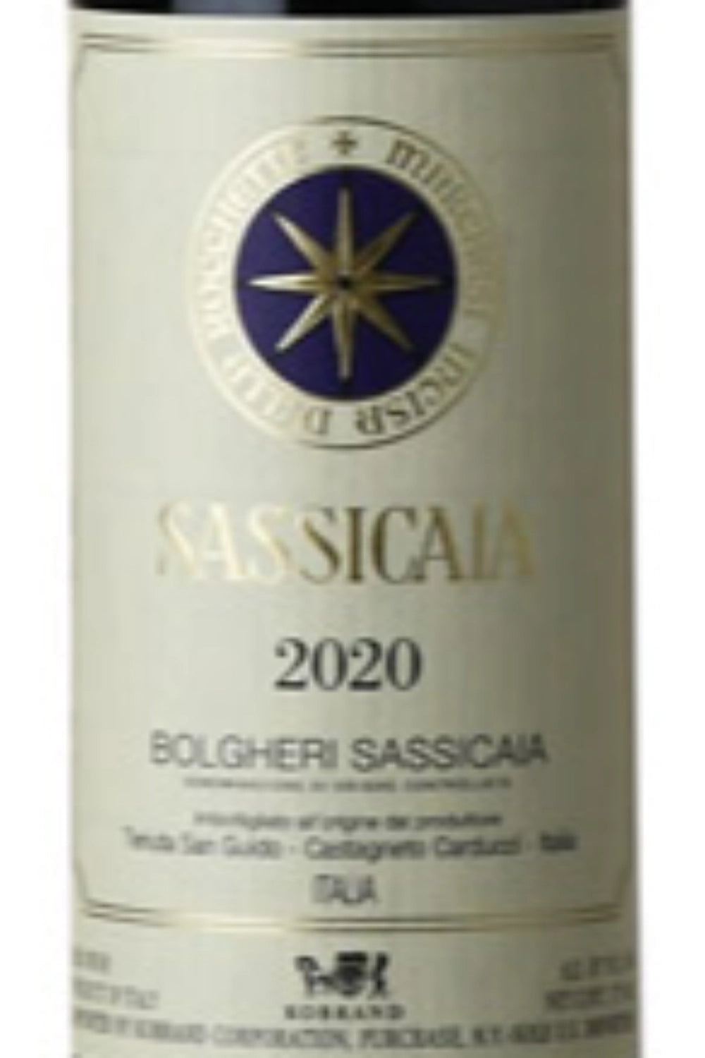 【新品】Sassicaia 2020 Bolgheri サッシカイア Sassicaia 2020 サッシカイア 750ml