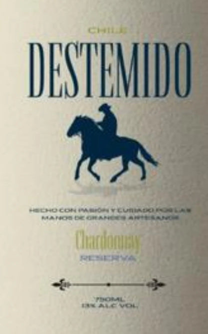 Destemido Chardonnay Reserva - Pack com 6 garrafas