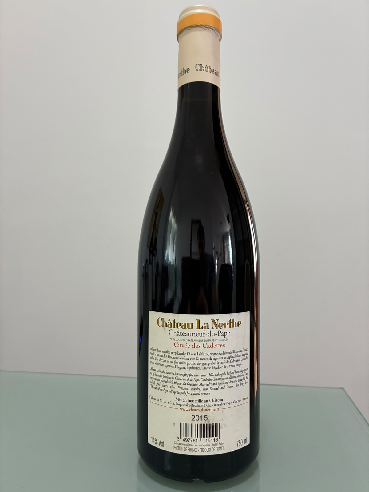 Château La Nerthe Châteauneuf-du-Pape Rouge 2015